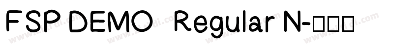 FSP DEMO   Regular N字体转换